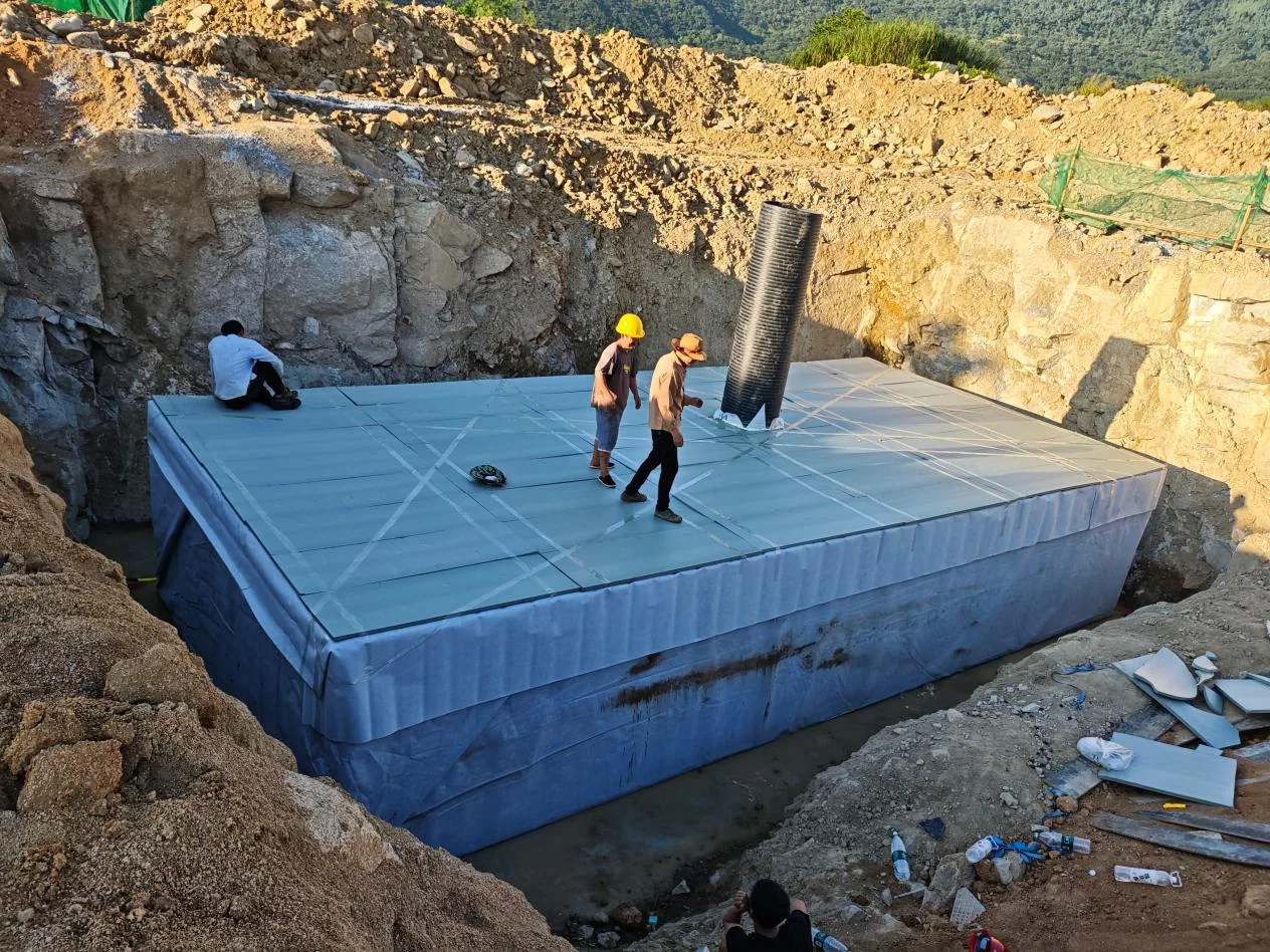 Landscape projects rainwater installation example