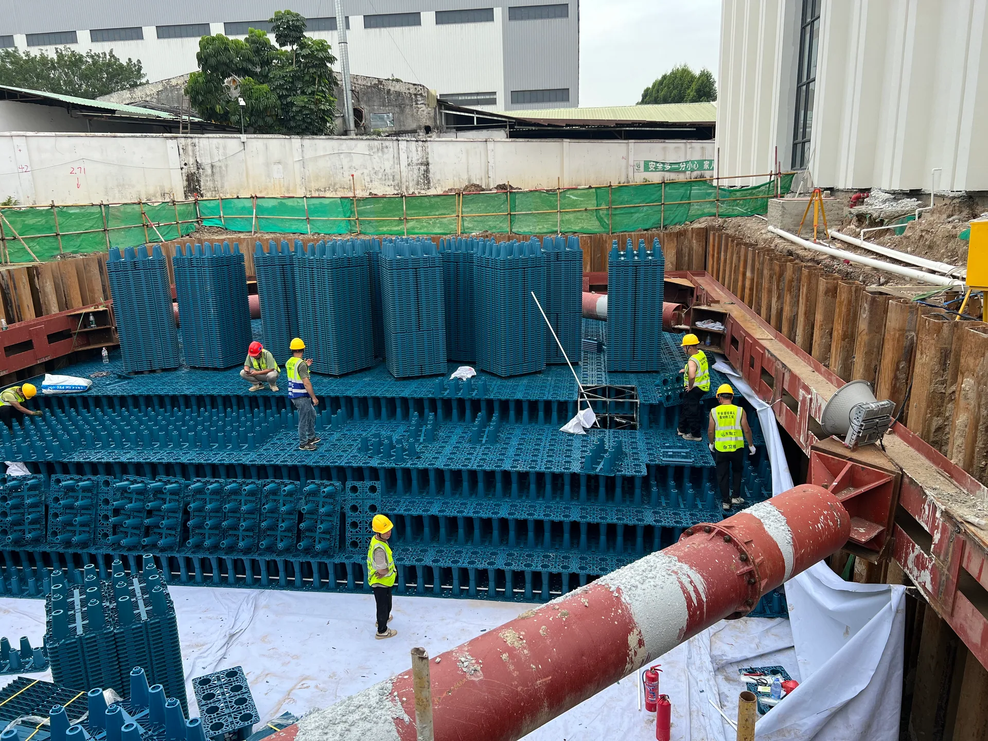 Municipal infrastructure rainwater installation example
